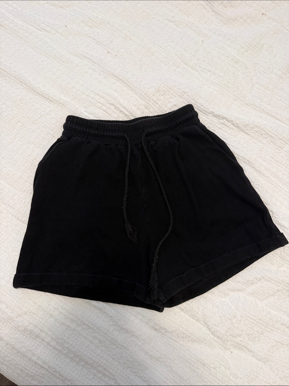 HALARA Women's high waisted Black Athletic Lounge Shorts